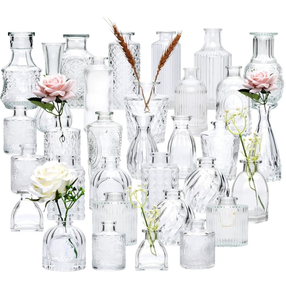 Home Textiles France - 10PCS 프랑스어 레트로 릴리프 미니 유리