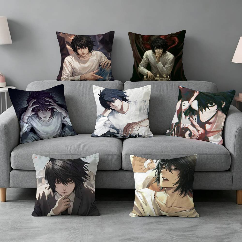 Home Textiles Definition - 만화 캐릭터 L Lawliet 베개 커버