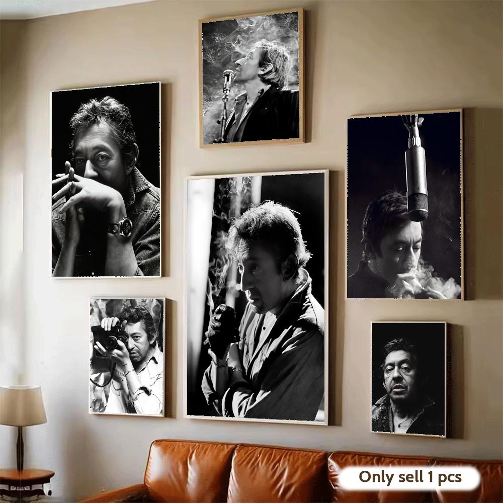 Home Textiles France - 프랑스 가수 S-Serge Gainsbourg 포스터 방수