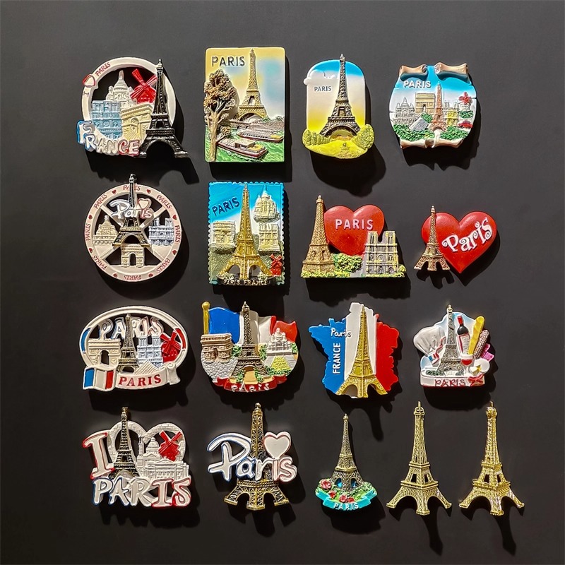Home Textiles France - 에펠탑 프랑스 3D 냉장고 자석 기념품