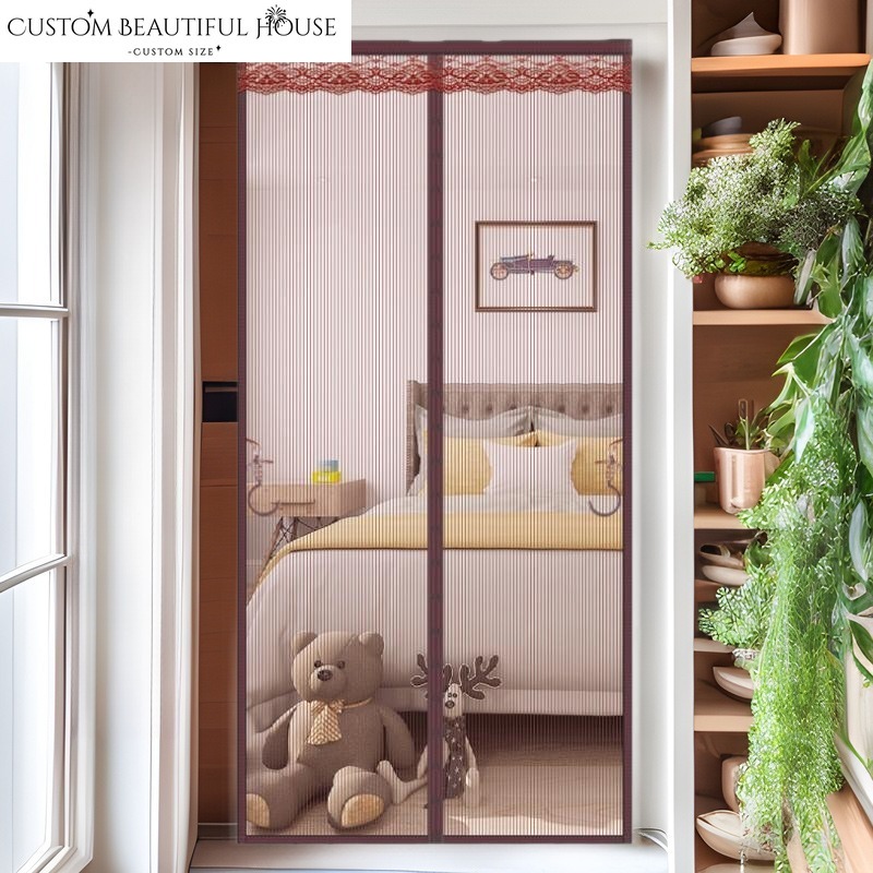 Home Textiles Luxury Curtains - 홈 섬유 라이트 럭셔리 레트로 도어