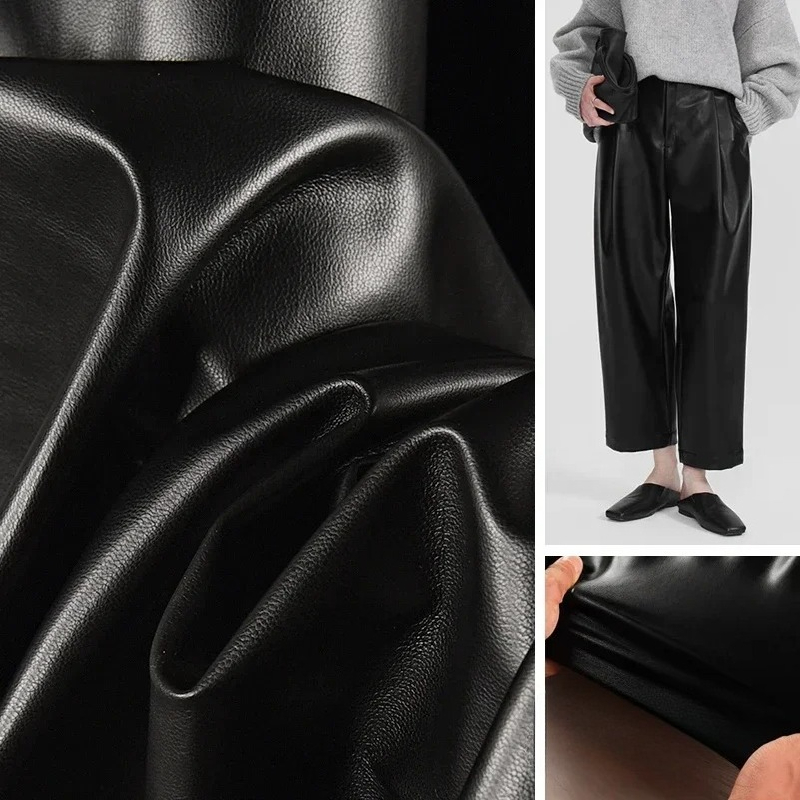 스웨이드 PU 가죽 원단 블랙 부드러운 실키 탄성 가죽 - Home Textiles Wholesale 리뷰 및 가격