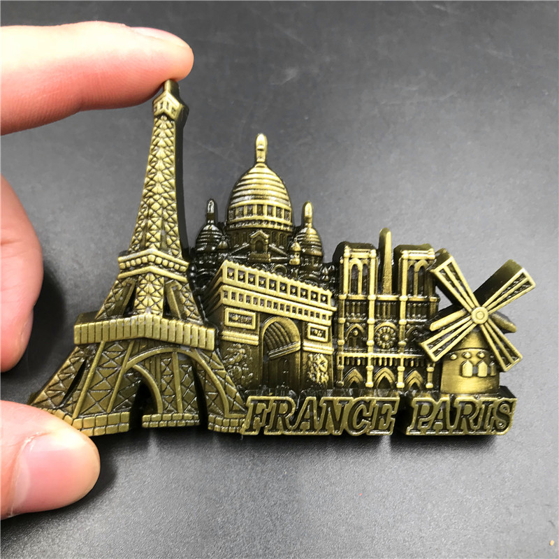 프랑스 파리 금속 3D 귀여운 자석 냉장고 스티커 런던 - Home Textiles France 리뷰 및 가격