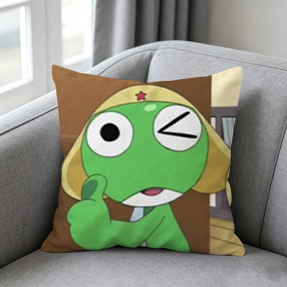 Keroro Gunsous-s Frog-g 베개 커버  - Home Textiles Definition 리뷰 및 가격