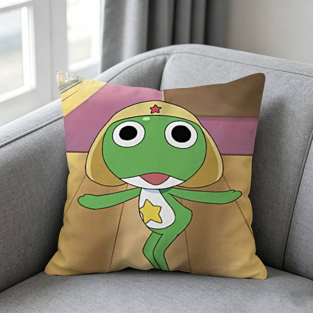 Keroro Gunsous-s Frog-g 베개 커버  - Home Textiles Definition 리뷰 및 가격