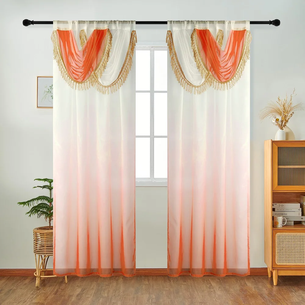 NAPEARL 블루 커튼 헤드 웨이브 커튼, 유럽 스타 - Home Textiles Luxury Curtains 리뷰 및 가격