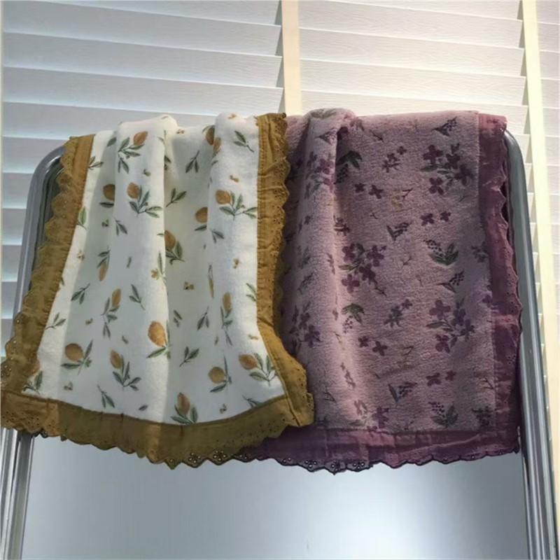레이스 꽃무늬 스타일의 커플 스타일 타월 부드러운 피부 - Home Textiles Towel Set 리뷰 및 가격