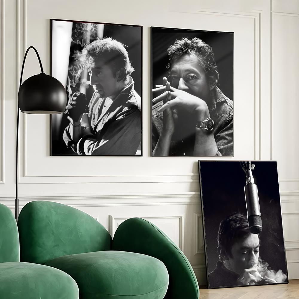 프랑스 가수 S-Serge Gainsbourg 포스터  - Home Textiles France 리뷰 및 가격