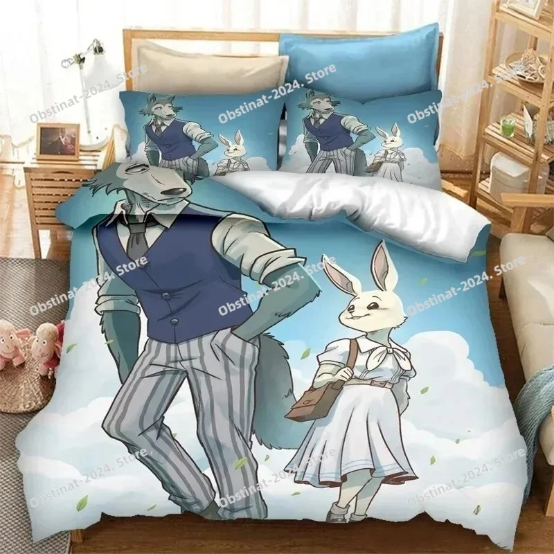 애니메이션 BEASTARS 침구 세트 프린트 침대 세트 - Home Textiles Super Soft 리뷰 및 가격