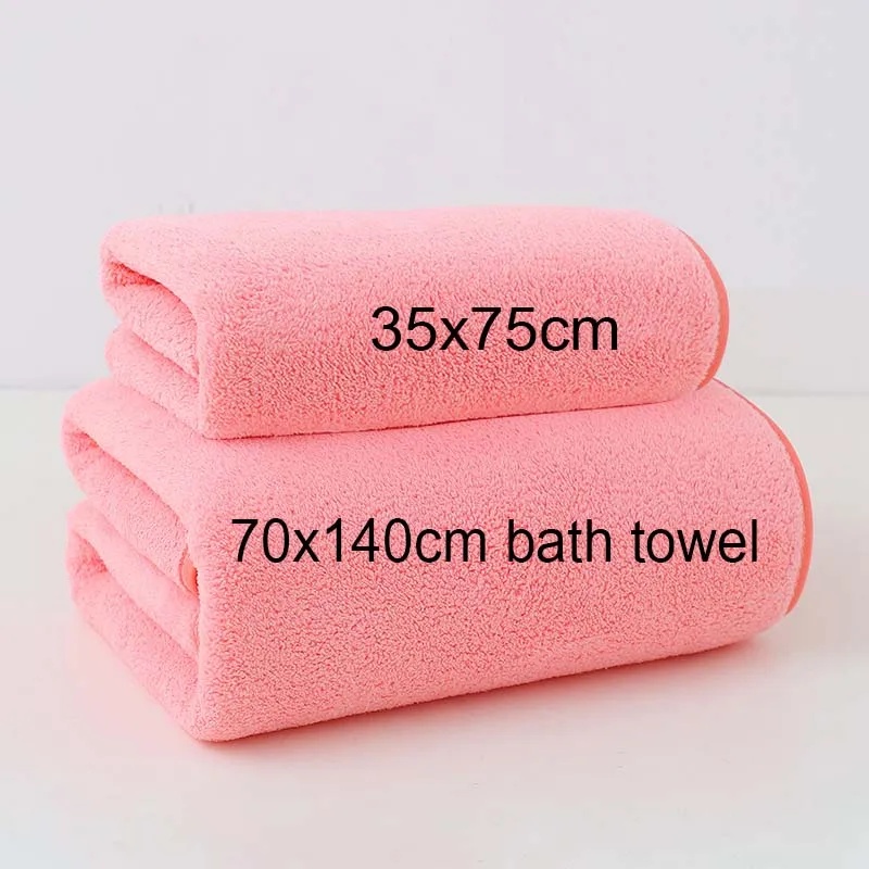 그레이 핑크 단색 코랄 플리스 타월 세트 두꺼운 부드러 - Home Textiles Towel Set 리뷰 및 가격