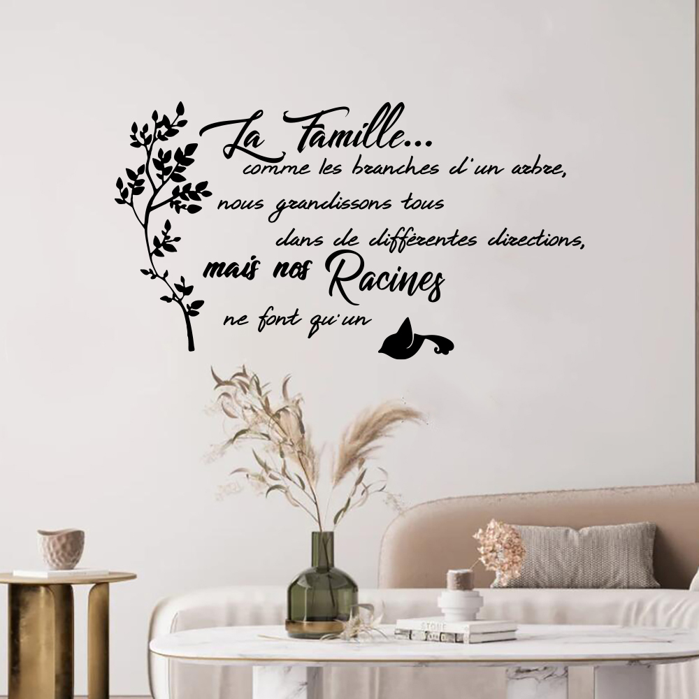 프랑스어 가족 견적 나무 새 벽 스티커 주방 침실 La - Home Textiles France 리뷰 및 가격