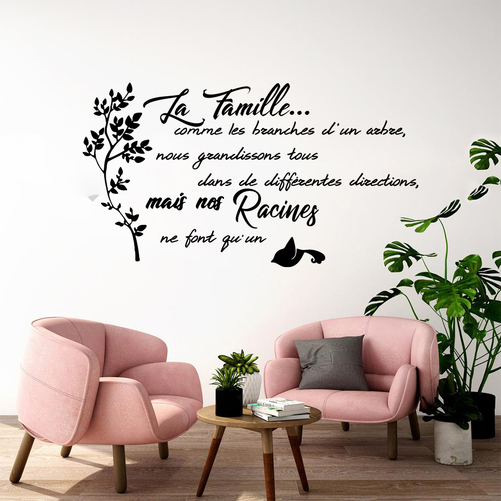 프랑스어 가족 견적 나무 새 벽 스티커 주방 침실 La - Home Textiles France 리뷰 및 가격