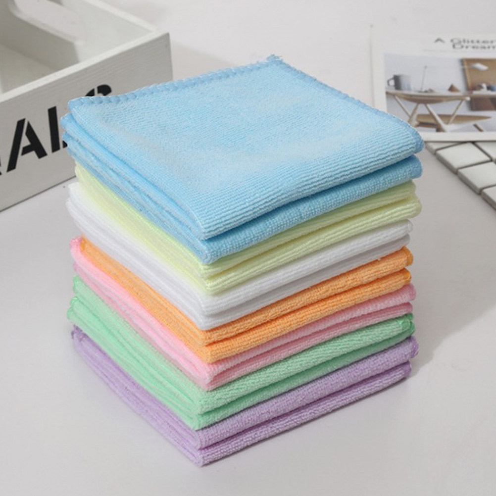 50개입 마이크로파이버 얼굴 타월 사각형 청소용 손수건 - Home Textiles Towel Set 리뷰 및 가격