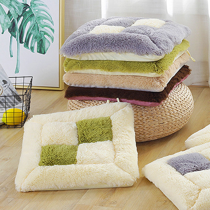 새로운 두꺼운 격자 무늬 투톤 쿠션 북유럽 스타일의 매 - Home Textiles Super Soft 리뷰 및 가격