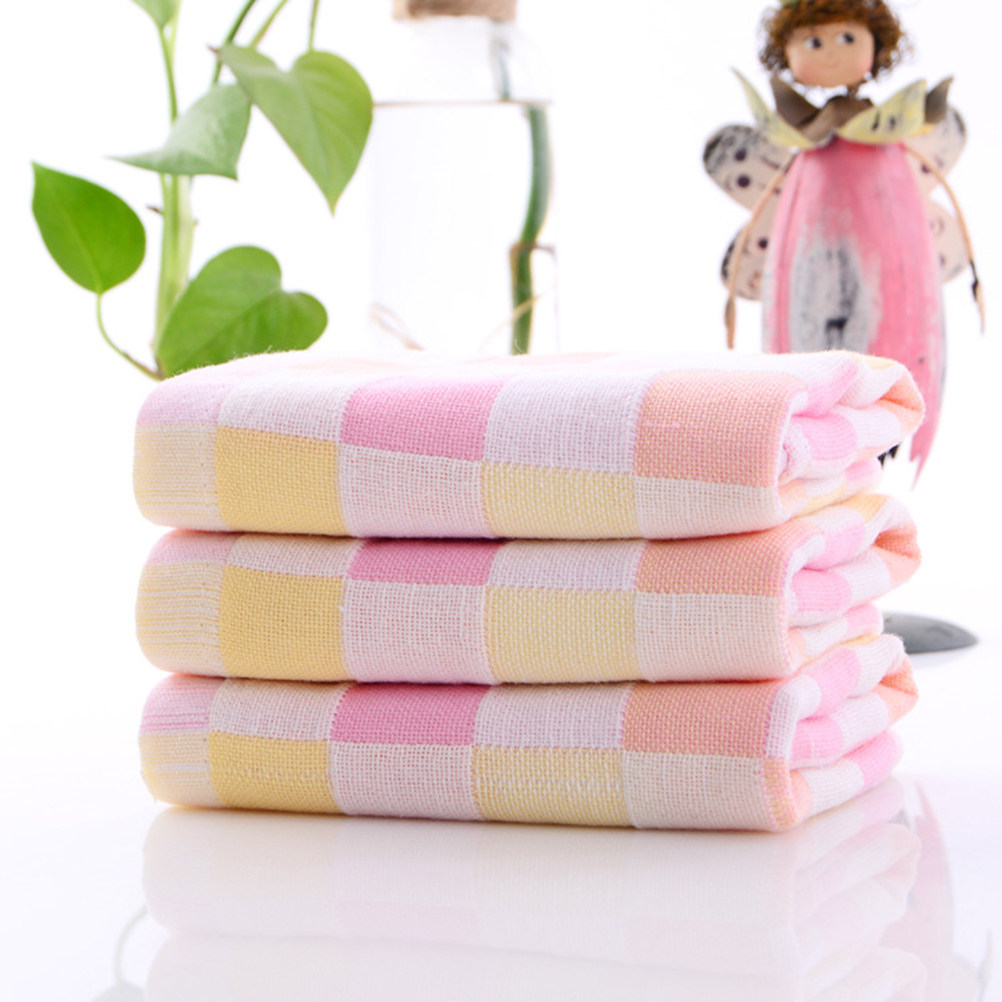3Pcs 면 페이스 타올 더블 레이어 거즈 빠른 건조  - Home Textiles Towel Set 리뷰 및 가격