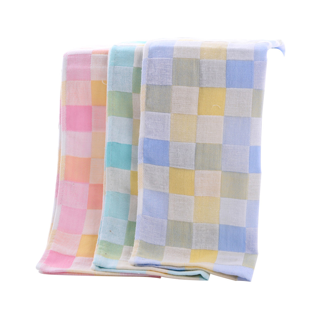 3Pcs 면 페이스 타올 더블 레이어 거즈 빠른 건조  - Home Textiles Towel Set 리뷰 및 가격