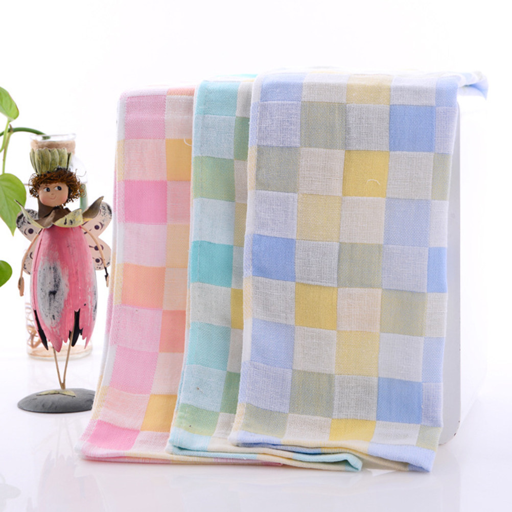 3Pcs 면 페이스 타올 더블 레이어 거즈 빠른 건조  - Home Textiles Towel Set 리뷰 및 가격