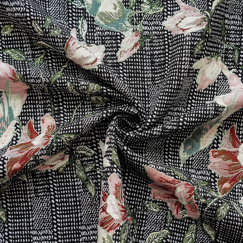 유럽풍 릴리프 플로럴 버드 자카드 원단 치파오 조끼 코 - Home Textiles Luxury Curtains 리뷰 및 가격