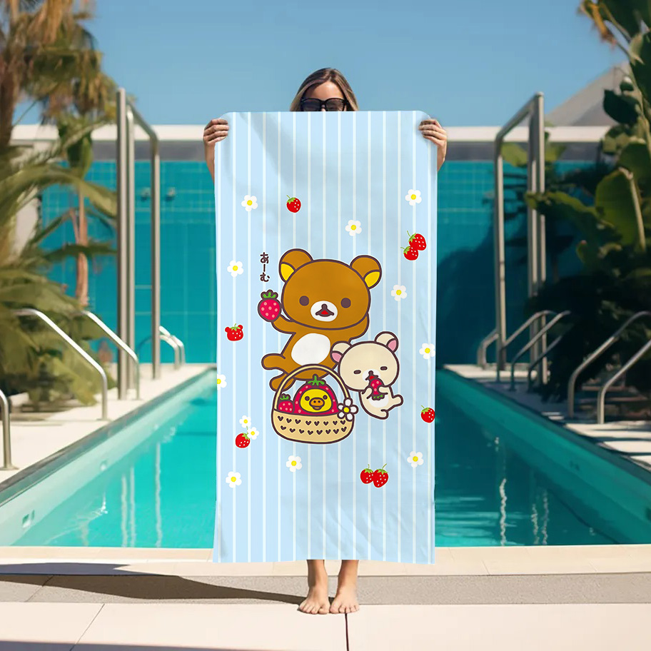 대형 목욕 타월 리락쿠마 비치 타월 욕실 스파 사우나  - Home Textiles Towel Set 리뷰 및 가격