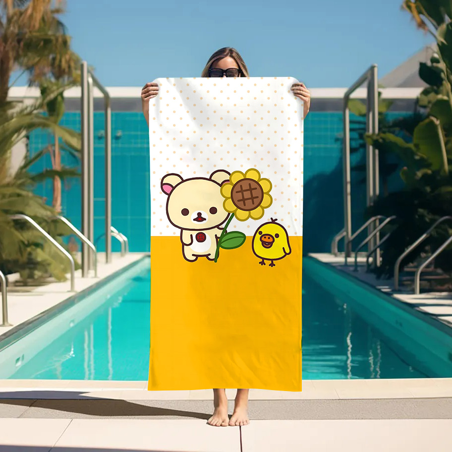대형 목욕 타월 리락쿠마 비치 타월 욕실 스파 사우나  - Home Textiles Towel Set 리뷰 및 가격