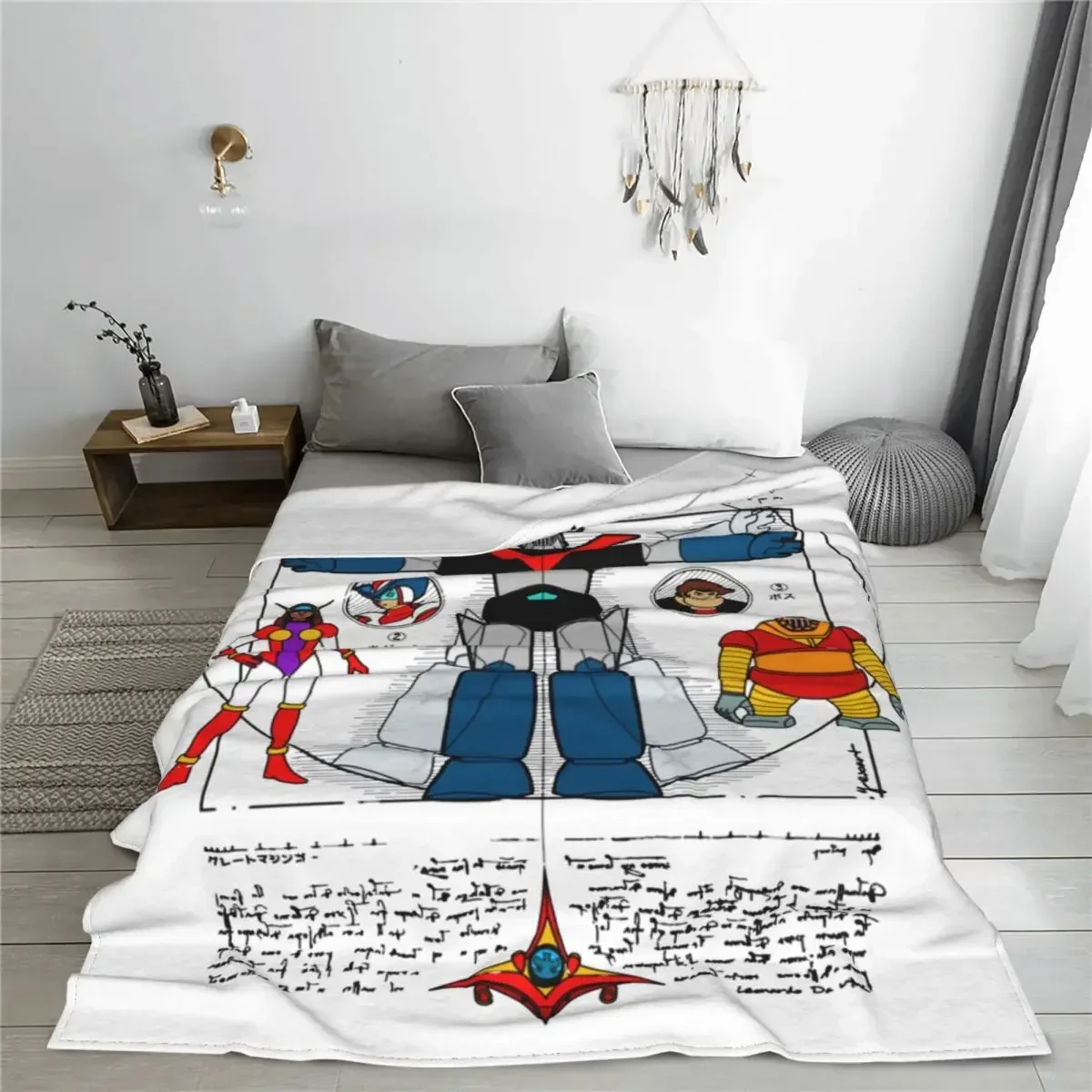 마징가 Z 로봇 트랜저 Z 머치 블랭킷 벨벳 섬유 장식 - Home Textiles Super Soft 리뷰 및 가격